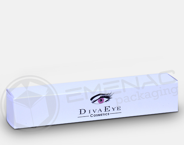 WHITE TUBE BOXES FOR EYE MAKEUP