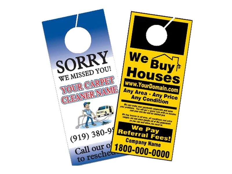 Custom Door Hangers | Custom-Printed Door Hangers With Logo | Door ...